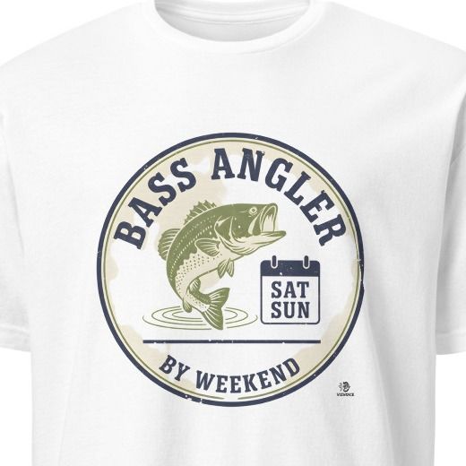 BASS ANGLER BY WEEKEND | Funny Bass Fishing T-Shirt