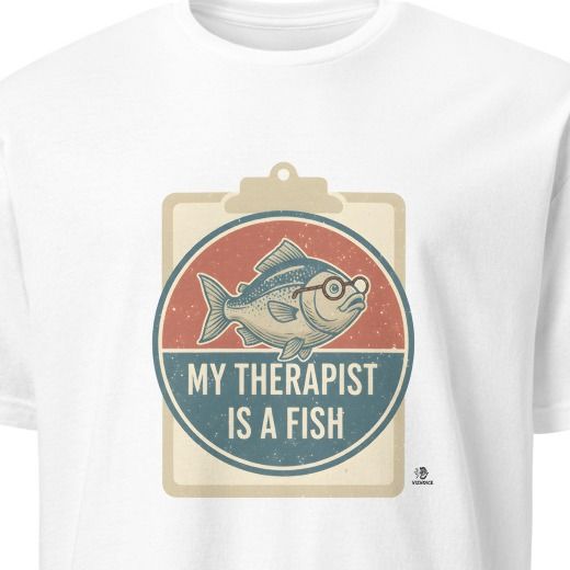 MY THERAPIST IS A FISH | Funny Fishing T-shirt
