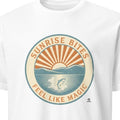SUNRISE BITES FEEL LIKE MAGIC | Fun Fishing T-Shirt - primary