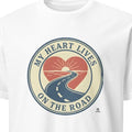 MY HEART LIVES ON THE ROAD | Funny Biker Mom T-shirt - primary