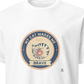 MY CAT MAKES ME BRAVE | Spooky Cat Owner T-Shirt - primary