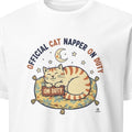 OFFICIAL CAT NAPPER ON DUTY | Purr-fect Cat Lover T-Shirt - primary