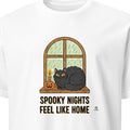 SPOOKY NIGHTS FEEL LIKE HOME | Cozy Halloween Cat Lover T-shirt - primary