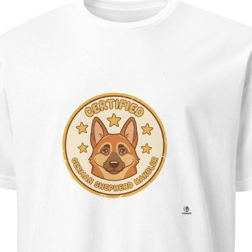 CERTIFIED GERMAN SHEPHERD HANDLER | Funny Dog Owner T-Shirt