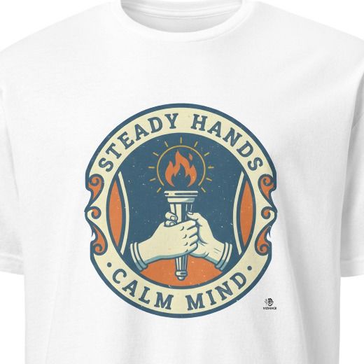 STEADY HANDS CALM MIND | Humorous Welder Life T-Shirt