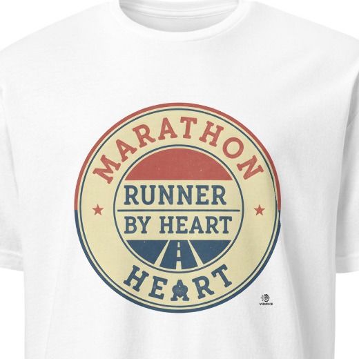 MARATHON RUNNER BY HEART | Funny Fitness T-shirt