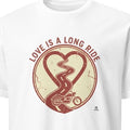 LOVE IS A LONG RIDE | Fun Motorcycle T-Shirt for Biker Dads - primary