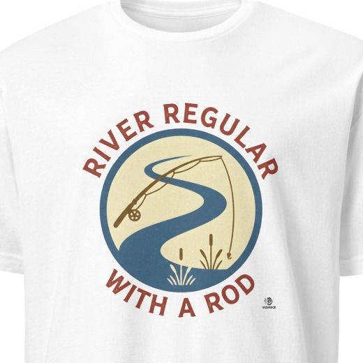 RIVER REGULAR WITH A ROD | Funny Fishing T-Shirt