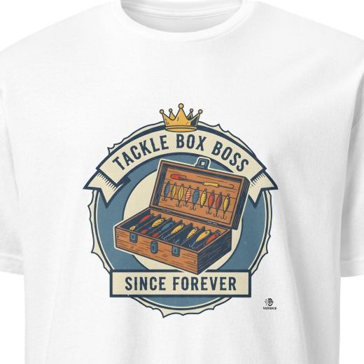 TACKLE BOX BOSS SINCE FOREVER | Humorous Fishing T-Shirt
