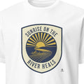 SUNRISE ON THE RIVER HEALS | Relaxing Fishing T-Shirt - primary