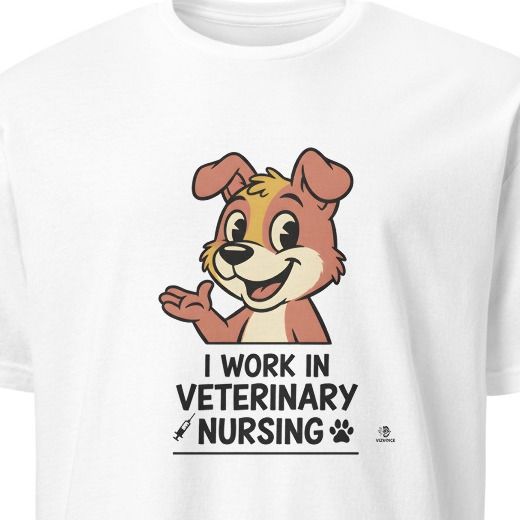 I WORK IN VETERINARY NURSING | Funny T-shirt for Veterinary Nurses