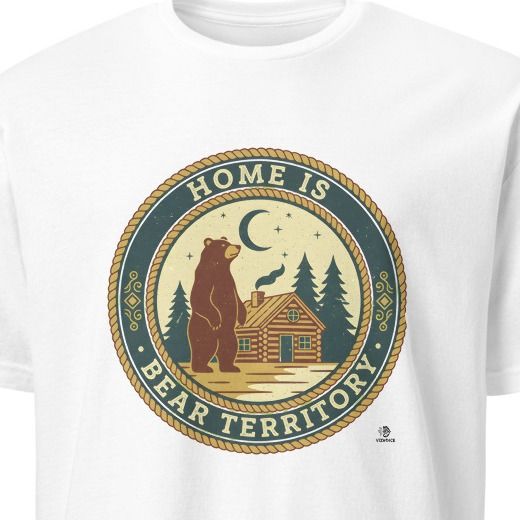 HOME IS BEAR TERRITORY | Cozy Bear Life T-Shirt