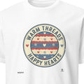 WARM THREADS HAPPY HEARTS | Cozy Christmas T-Shirt - primary