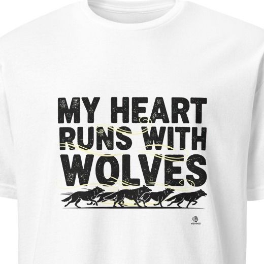 MY HEART RUNS WITH WOLVES | Wild Animal Spirit T-Shirt