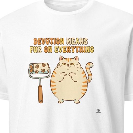 DEVOTION MEANS FUR ON EVERYTHING | Funny Cat Lover T-Shirt