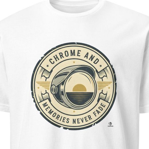 CHROME AND MEMORIES NEVER FADE | Vintage Motorcycle T-Shirt