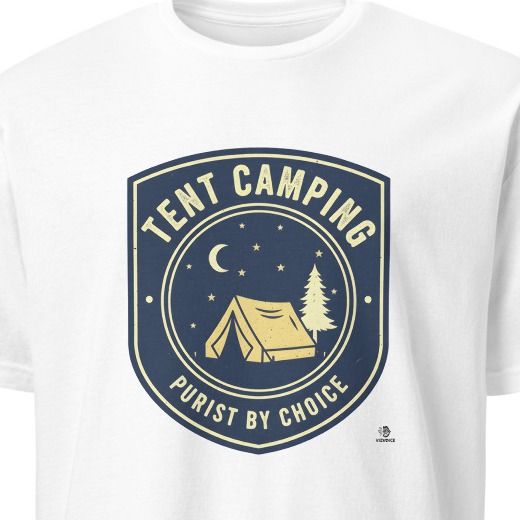 TENT CAMPING PURIST BY CHOICE | Fun Camping T-Shirt