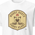 MUDDY BOOTS HAPPY HEART | Equestrian T-Shirt for Barn Lovers