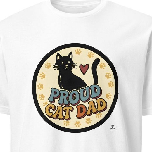 PROUD CAT DAD | Humorous T-Shirt for Cat Lovers