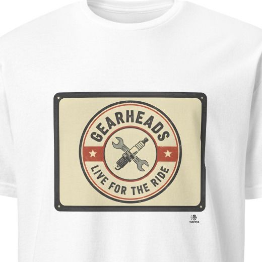 GEARHEADS LIVE FOR THE RIDE | Humorous Motorcycle T-Shirt