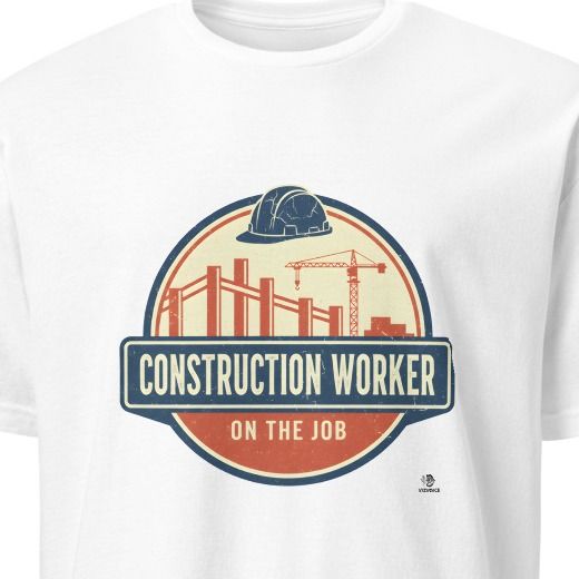 CONSTRUCTION WORKER ON THE JOB | Humorous Construction T-Shirt