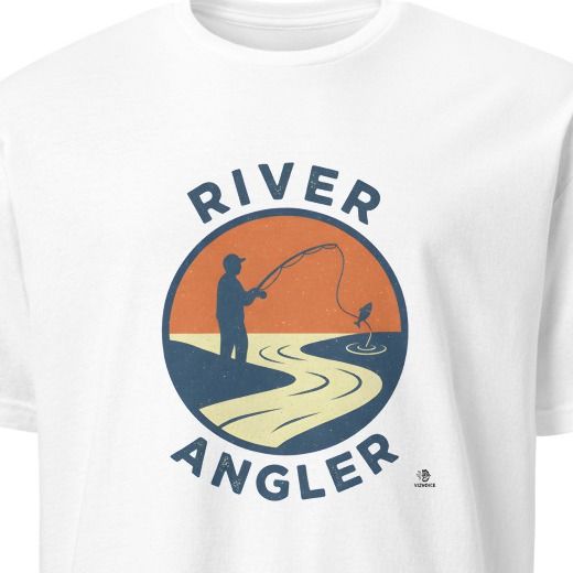 RIVER ANGLER | Humorous Fishing T-Shirt for River Enthusiasts