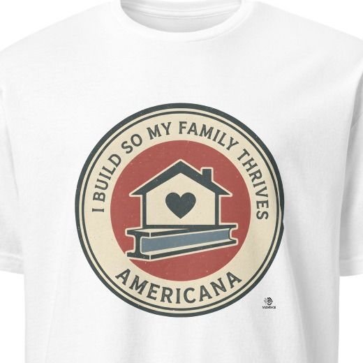 I BUILD SO MY FAMILY THRIVES | Humorous Construction Worker T-Shirt