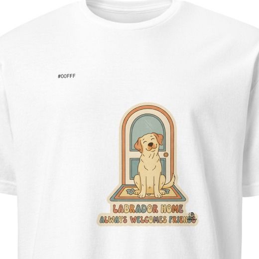 LABRADOR HOME ALWAYS WELCOMES FRIENDS | Fun Labrador Owner T-Shirt