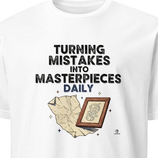 TURNING MISTAKES INTO MASTERPIECES DAILY | Funny Art Teacher T-Shirt