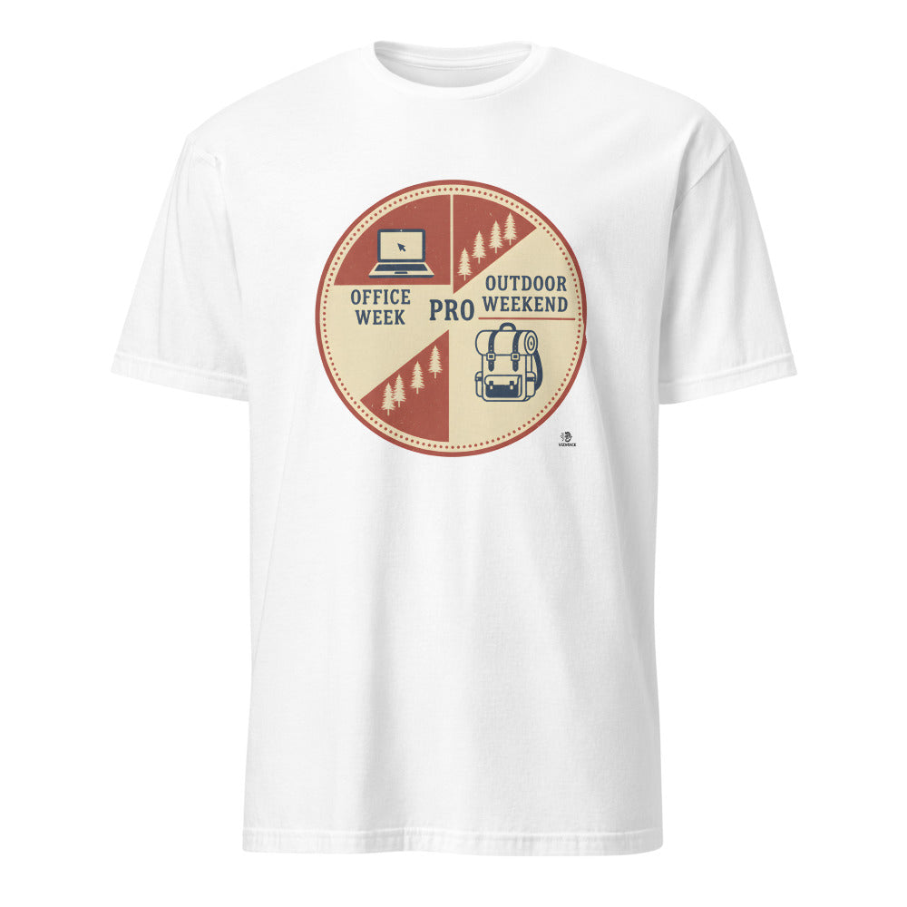 OFFICE WEEK OUTDOOR WEEKEND PRO | Humorous Camping T-Shirt