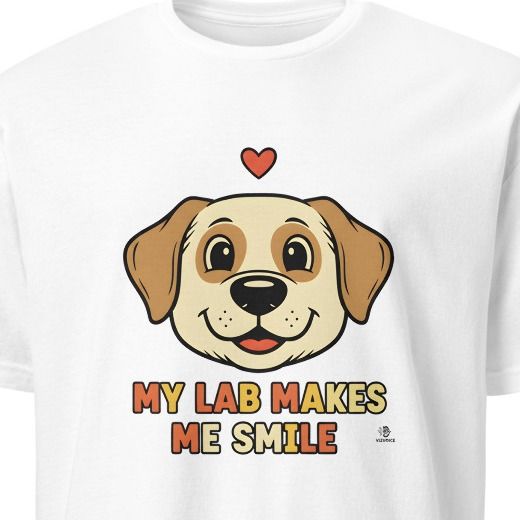 MY LAB MAKES ME SMILE | Funny Labrador Owner T-shirt