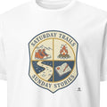 SATURDAY TRAILS SUNDAY STORIES | Humorous Camping T-Shirt