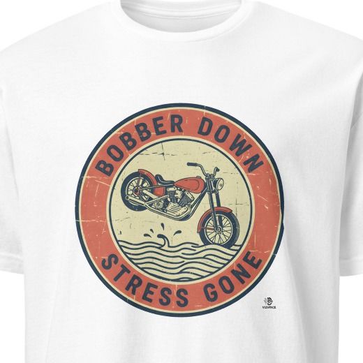 BOBBER DOWN STRESS GONE | Humorous Fishing Therapy T-Shirt