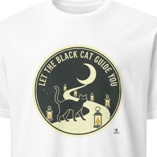LET THE BLACK CAT GUIDE YOU | Magical Black Cat T-shirt