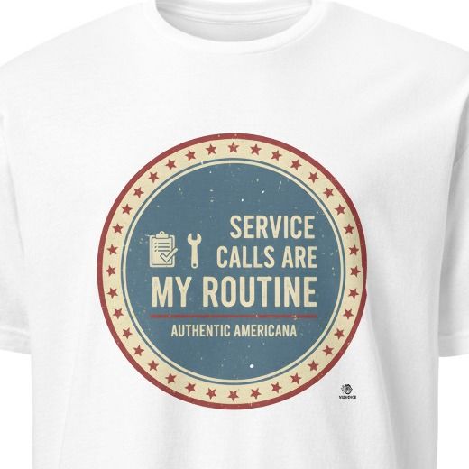 SERVICE CALLS ARE MY ROUTINE | Funny Plumber T-Shirt