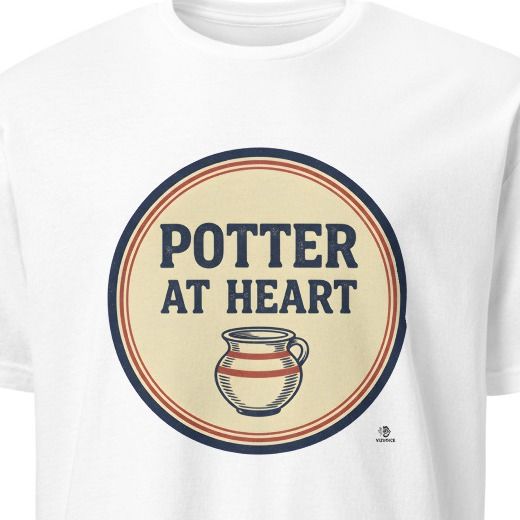 POTTER AT HEART | Humorous Pottery Life T-shirt