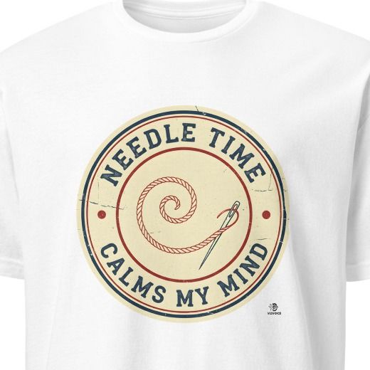 NEEDLE TIME CALMS MY MIND | Humorous Sewing T-Shirt