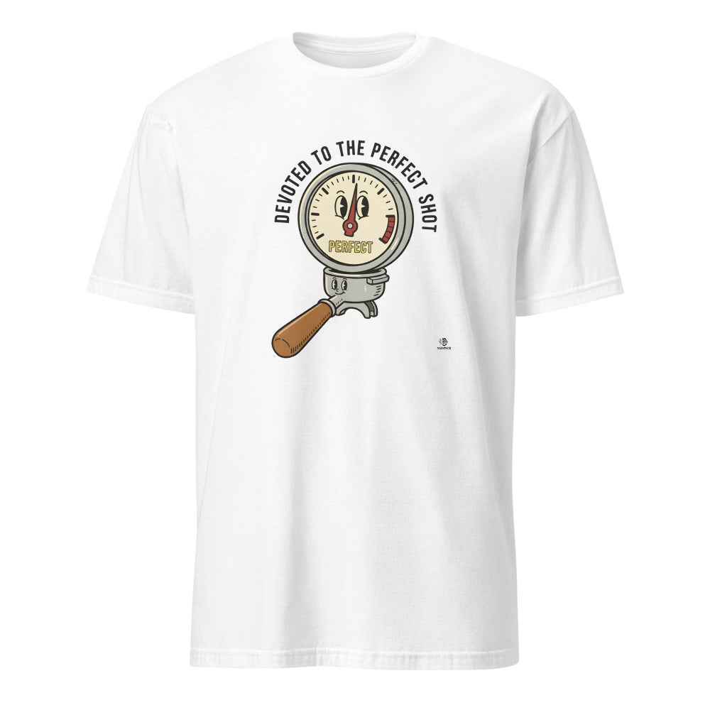 DEVOTED TO THE PERFECT SHOT | Funny Espresso Lover T-Shirt