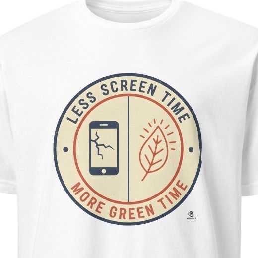 LESS SCREEN TIME MORE GREEN TIME | Humorous Gardening T-Shirt