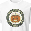 WARM NIGHTS AND PUMPKIN LIGHTS | Cozy Halloween T-Shirt - primary