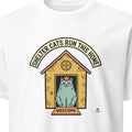 SHELTER CATS RUN THIS HOME | Humorous Cat Lover T-Shirt - primary