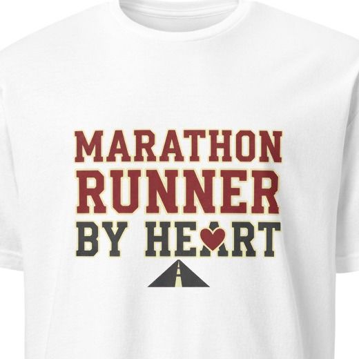MARATHON RUNNER BY HEART | Fitness T-Shirt for Runners