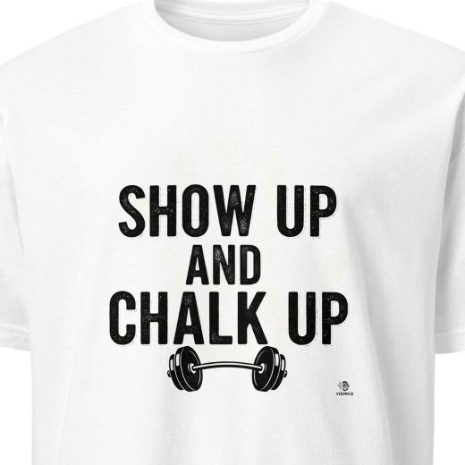 SHOW UP AND CHALK UP | Deadlift Club T-Shirt