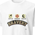 BOTTLES BANDAGES BEDTIME BRAVERY | Pediatric Nurse T-Shirt