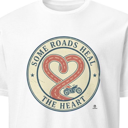 SOME ROADS HEAL THE HEART | Vintage Motorcycle T-Shirt