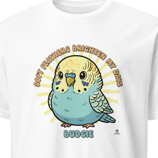 SOFT FEATHERS BRIGHTEN MY DAYS | Budgie Owner T-Shirt
