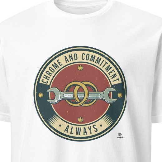 CHROME AND COMMITMENT ALWAYS | Biker Couple T-Shirt