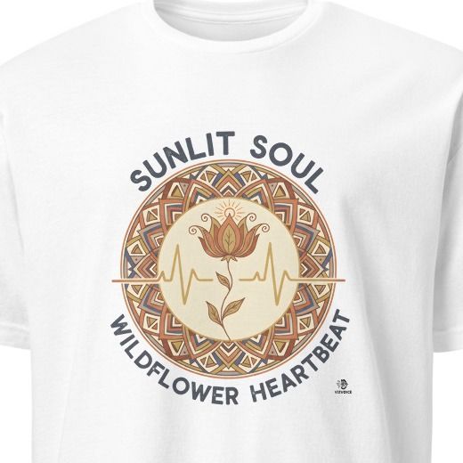 SUNLIT SOUL WILDFLOWER HEARTBEAT | Whimsical Wildflower T-Shirt