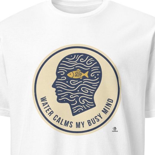 WATER CALMS MY BUSY MIND | Relaxing Fishing T-Shirt