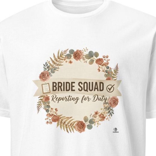 BRIDE SQUAD REPORTING FOR DUTY | Fun Wedding Party T-Shirt